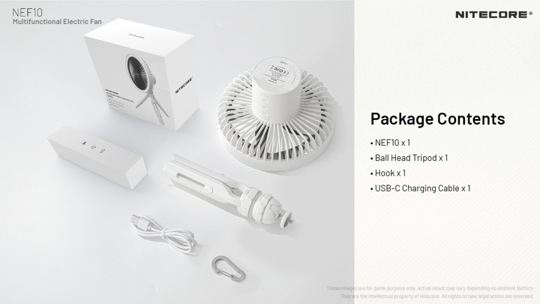 Nitecore NEF10 Elektromos Ventilátor