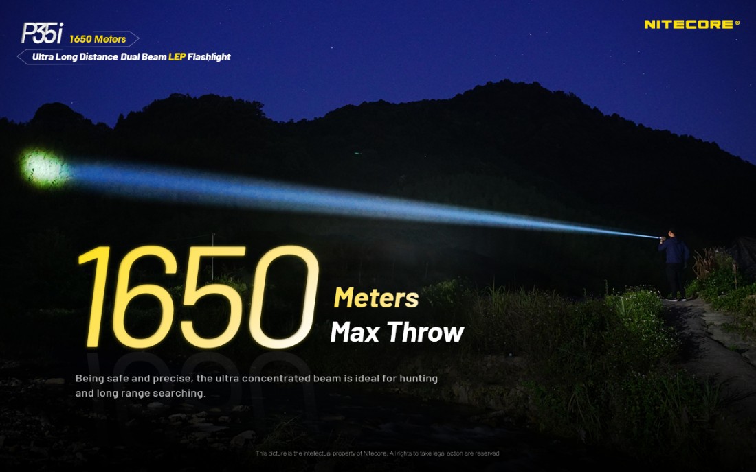 Nitecore Elemlámpa P35i (+1x21700 tartozék) 6xCREE XP-G3 LED (3000 lumen)