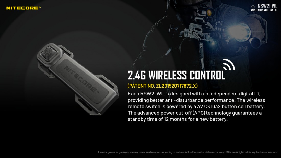 Nitecore Kellék Vezetéknélküli Nyomókapcsoló RSW2i WL
