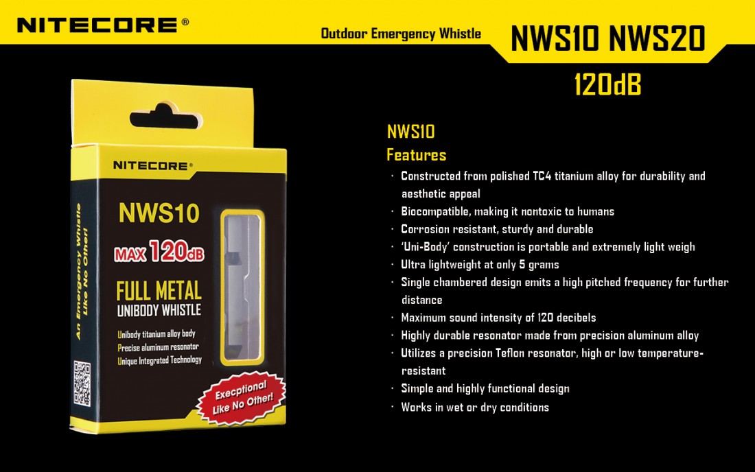 Nitecore Kellék Síp NWS10