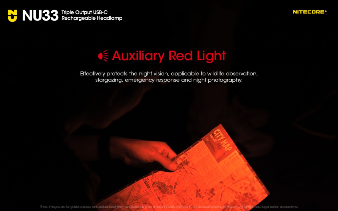 Nitecore Fejlámpa NU33 (akkumulátoros-tartozék) (700 lumen)