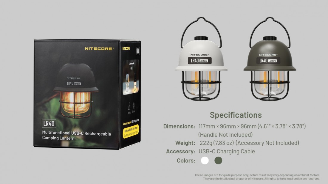 Nitecore Elemlámpa LR40 (akkumulátoros) (100 lumen) 12