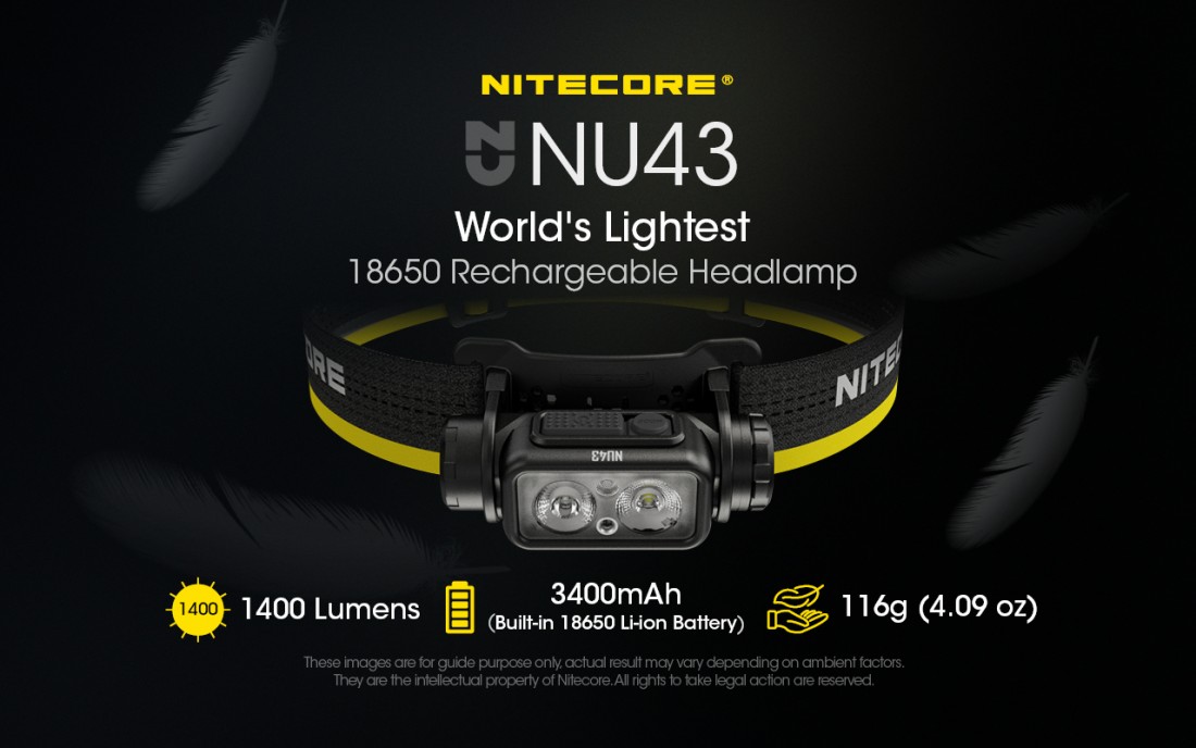 Nitecore Fejlámpa NU43 (1x18650 - tartozék) LUMINUS SST-20-W (1400 lumen)_5