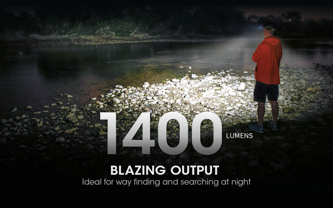 Nitecore Fejlámpa NU43 (1x18650 - tartozék) LUMINUS SST-20-W (1400 lumen)_7