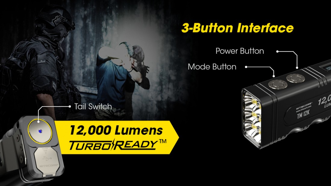 Nitecore Elemlámpa TM12K (akkumulátoros) 6 x CREE XHP50 (12000 lumen)_15