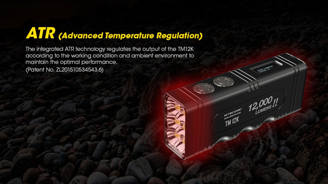 Nitecore Elemlámpa TM12K (akkumulátoros) 6 x CREE XHP50 (12000 lumen)_19