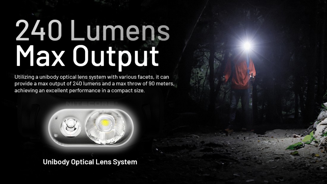 Nitecore Fejlámpa HA11 (1XAA) HP LED (240 lumen)_6