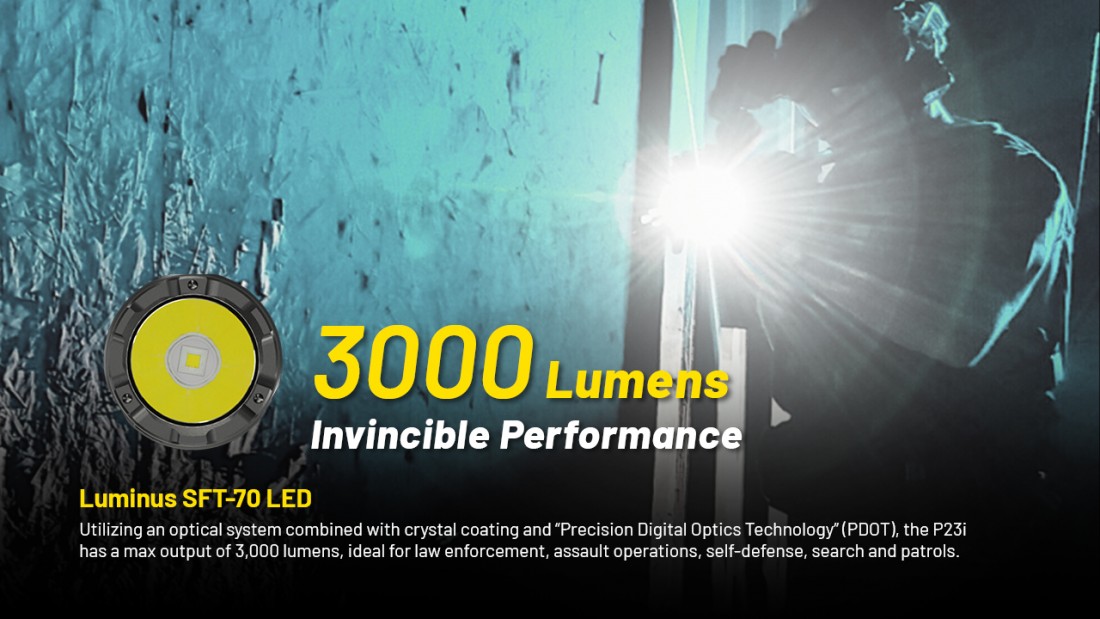 Nitecore Elemlámpa P23i (1x21700 tartozék) Luminus SFT-70 LED (3000 lumen)_8