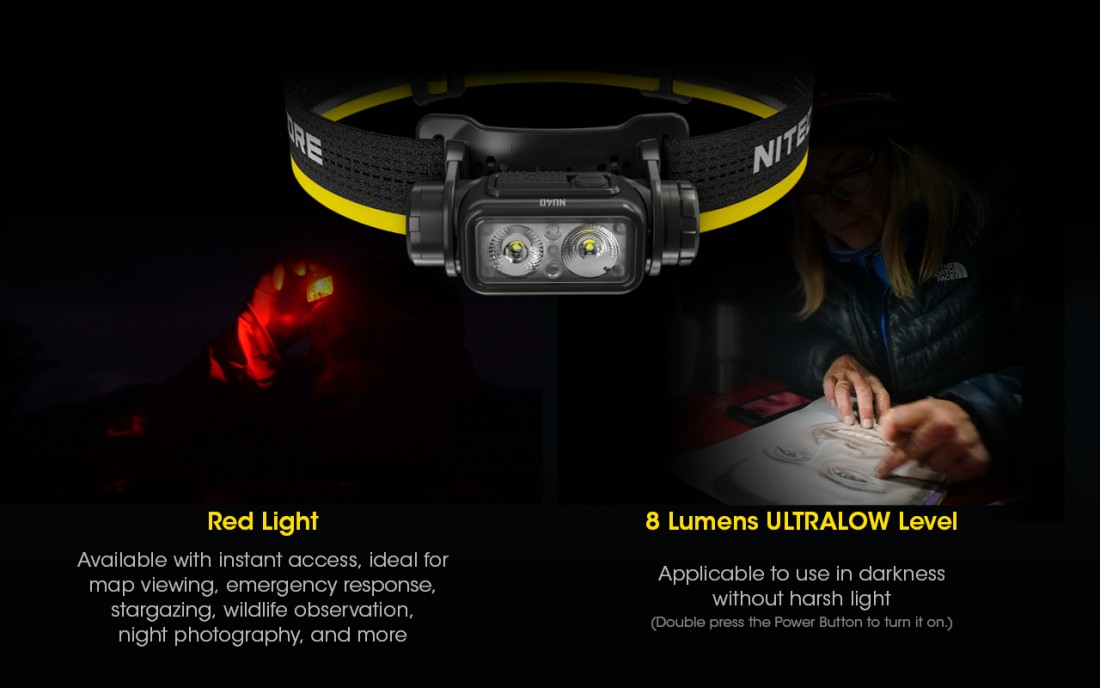 Nitecore Fejlámpa NU40 (akkumulátoros - tartozék) LUMINUS SST-20-W (1000 Lumen)_15
