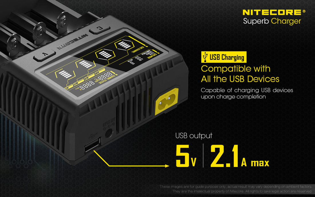 Nitecore Kellék Akkumulátor Gyorstöltő SC4