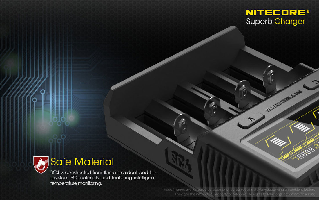 Nitecore Kellék Akkumulátor Gyorstöltő SC4