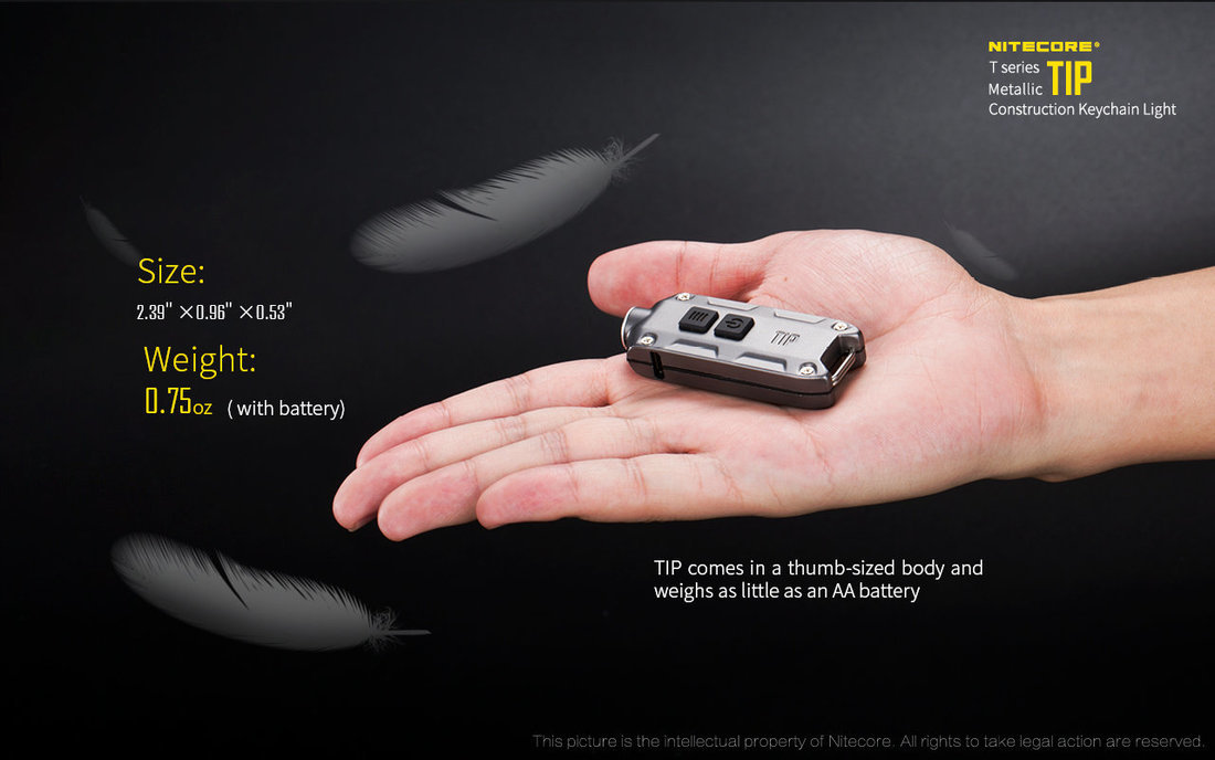 Nitecore Elemlámpa TIP CREE XP-G2 S3 Akkumulátoros (360 lumen)