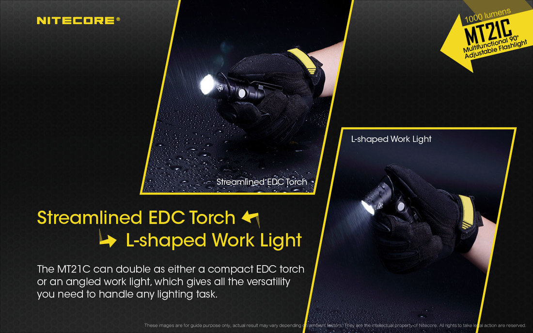 Nitecore Elemlámpa MT21C (1x18650) CREE XP-L HD V6 (1000 lumen)