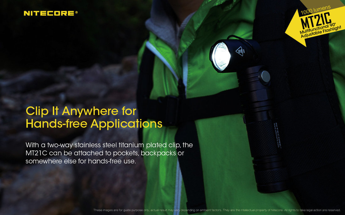 Nitecore Elemlámpa MT21C (1x18650) CREE XP-L HD V6 (1000 lumen)
