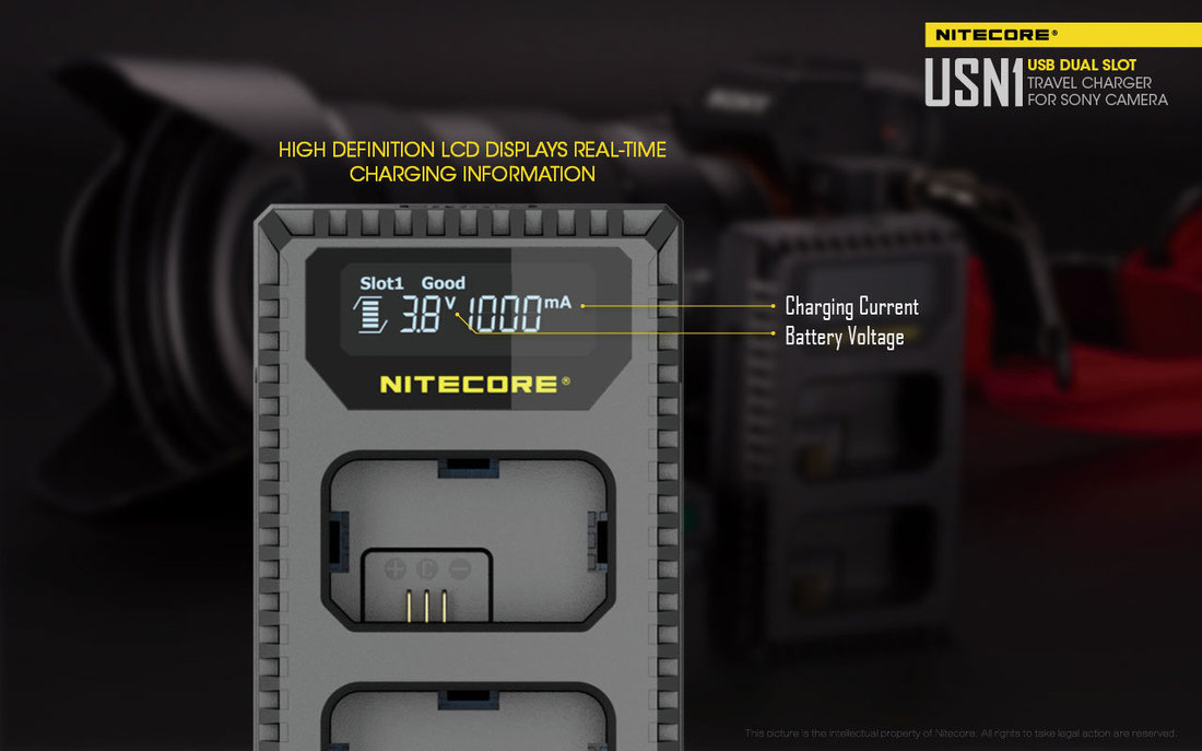 Nitecore Kellék Akkumulátor Töltő USN1
