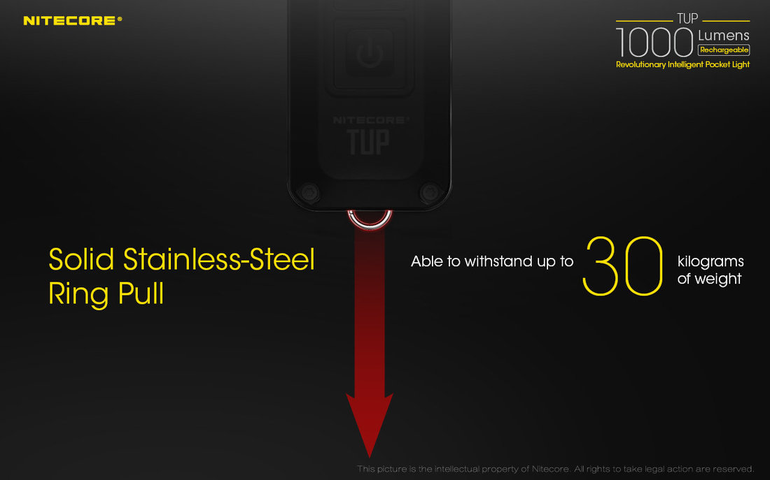 Nitecore Elemlámpa TUP (akkumulátoros)  CREE XP-L HD V6 (1000 lumen)