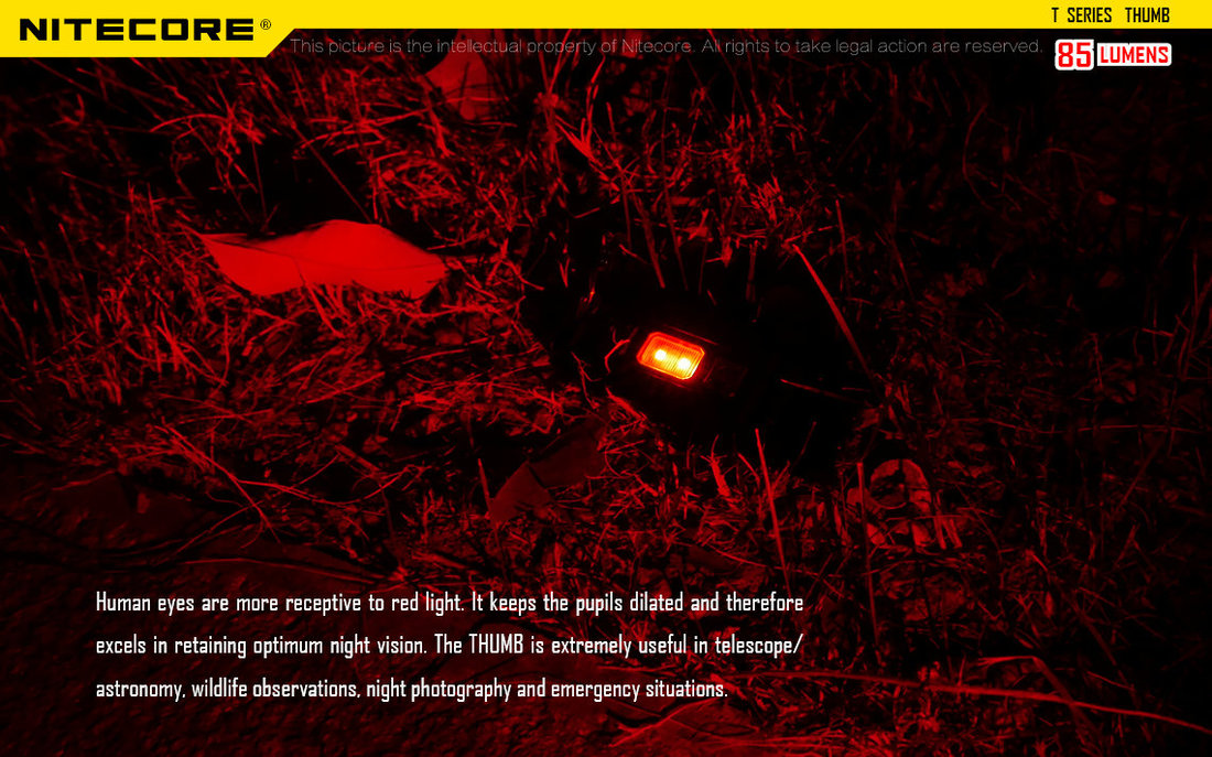 Nitecore Elemlámpa Thumb (akkumulátoros) HP LED (85 lumen)