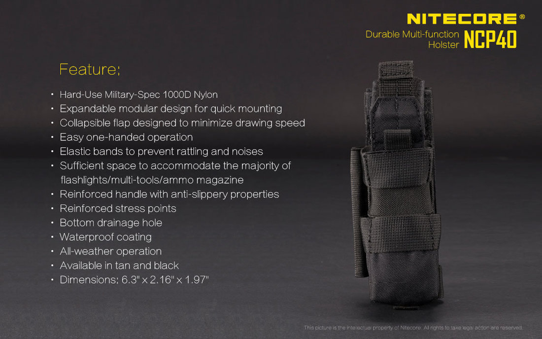 Nitecore Kellék Kiegészítő NCP40 Lámpatartó