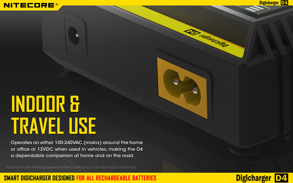 Nitecore Kellék Akkumulátor Töltő D4EU