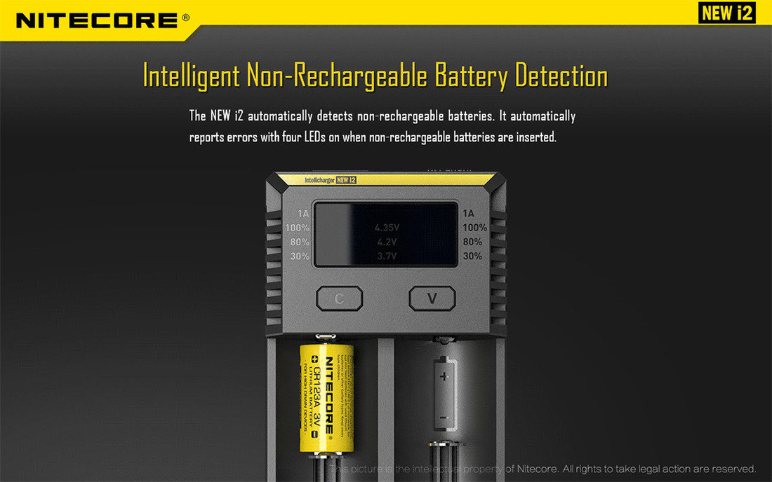 Nitecore Kellék Akkumulátor Töltő i2