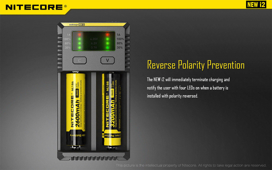 Nitecore Kellék Akkumulátor Töltő i2