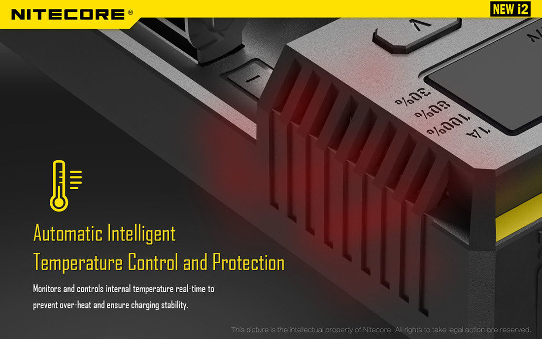 Nitecore Kellék Akkumulátor Töltő i2