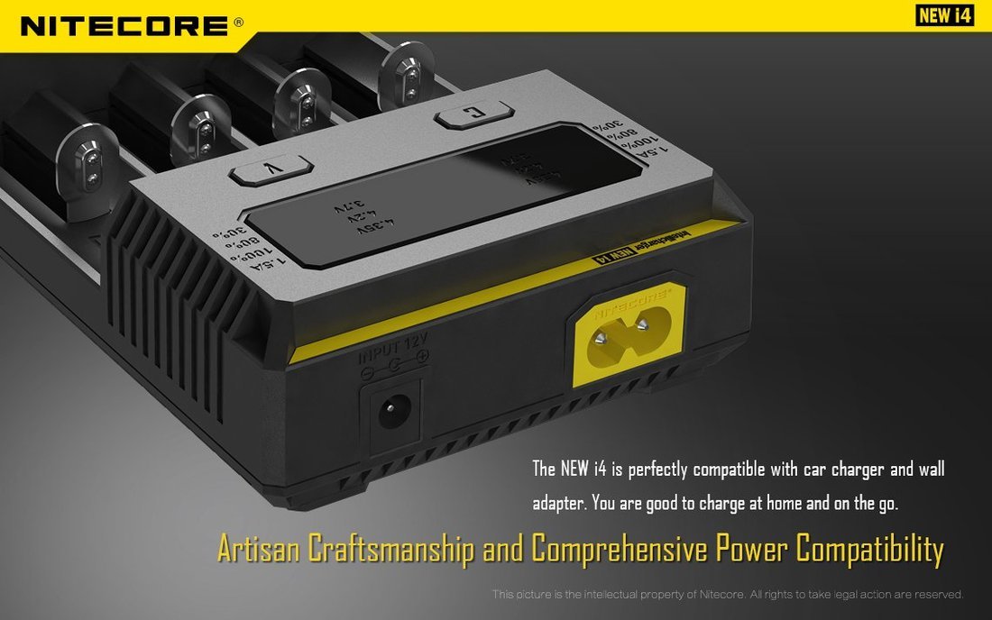 Nitecore Kellék Akkumulátor Töltő i4
