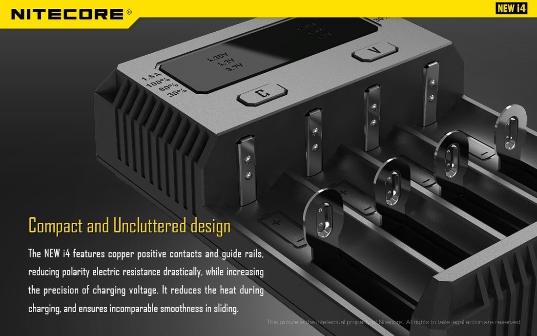 Nitecore Kellék Akkumulátor Töltő i4