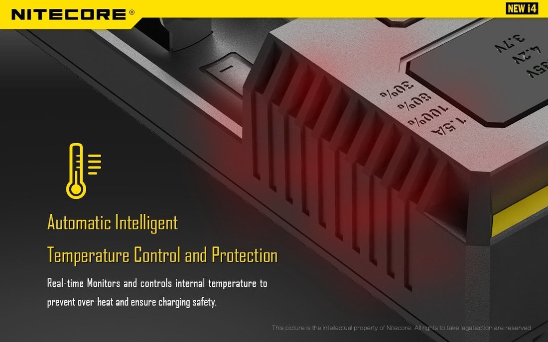 Nitecore Kellék Akkumulátor Töltő i4