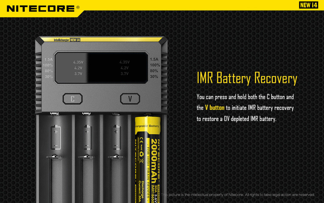 Nitecore Kellék Akkumulátor Töltő i4