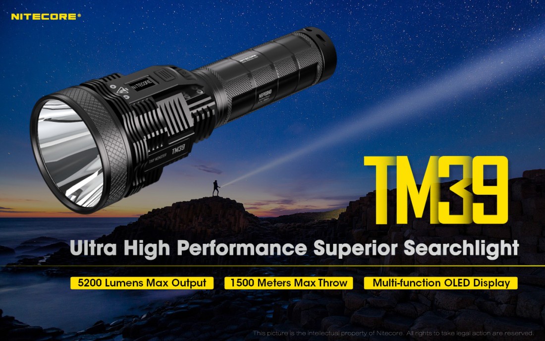 Nitecore Elemlámpa TM39 (NBP68HD) LUMINUS SBT-90 GEN2 (5200 lumen)
