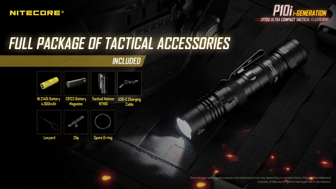 Nitecore Elemlámpa P10i (1x21700)  Luminus SST-40-W LED (1800 lumen)