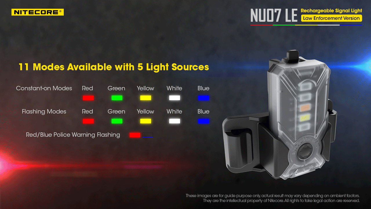 Nitecore Elemlámpa NU07LE (akkumulátoros) HP LED (15 lumen)