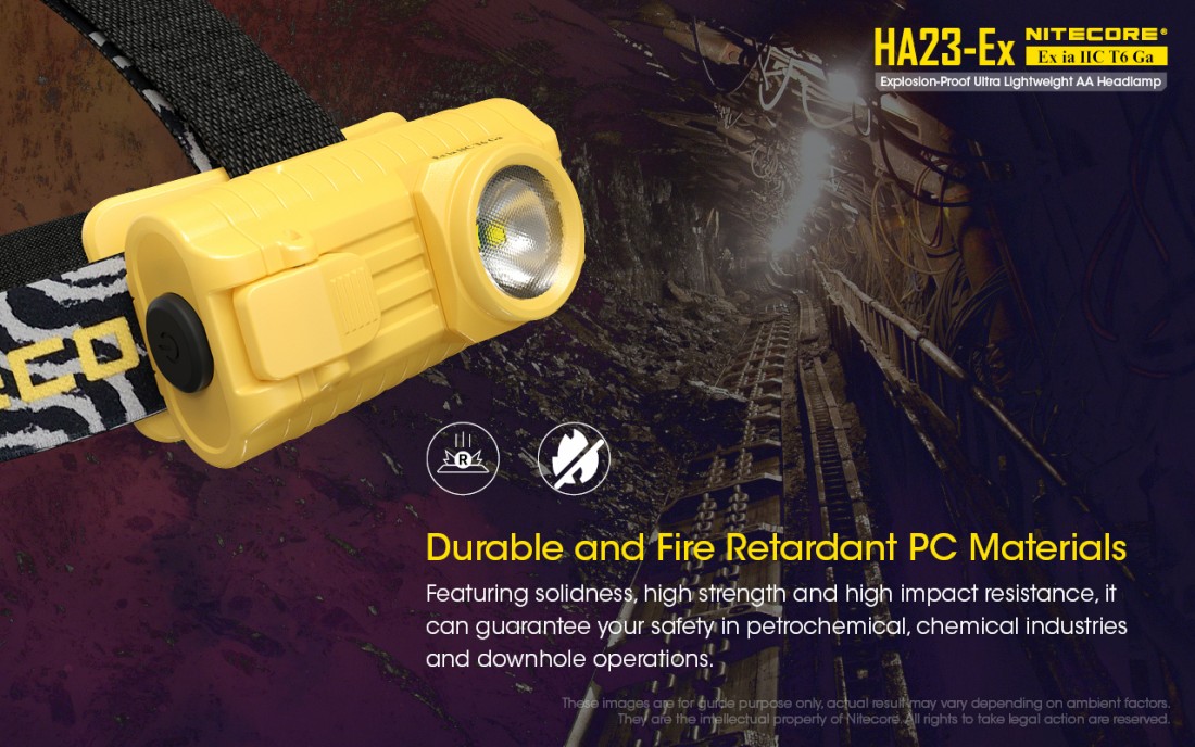 Nitecore Fejlámpa HA23-Ex (2AA) CREE XP-G (100 lumen) ATEX