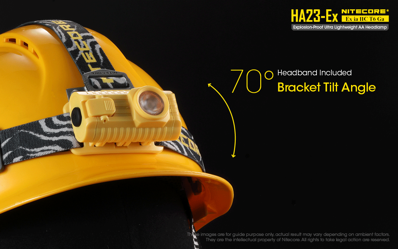 Nitecore Fejlámpa HA23-Ex (2AA) CREE XP-G (100 lumen) ATEX