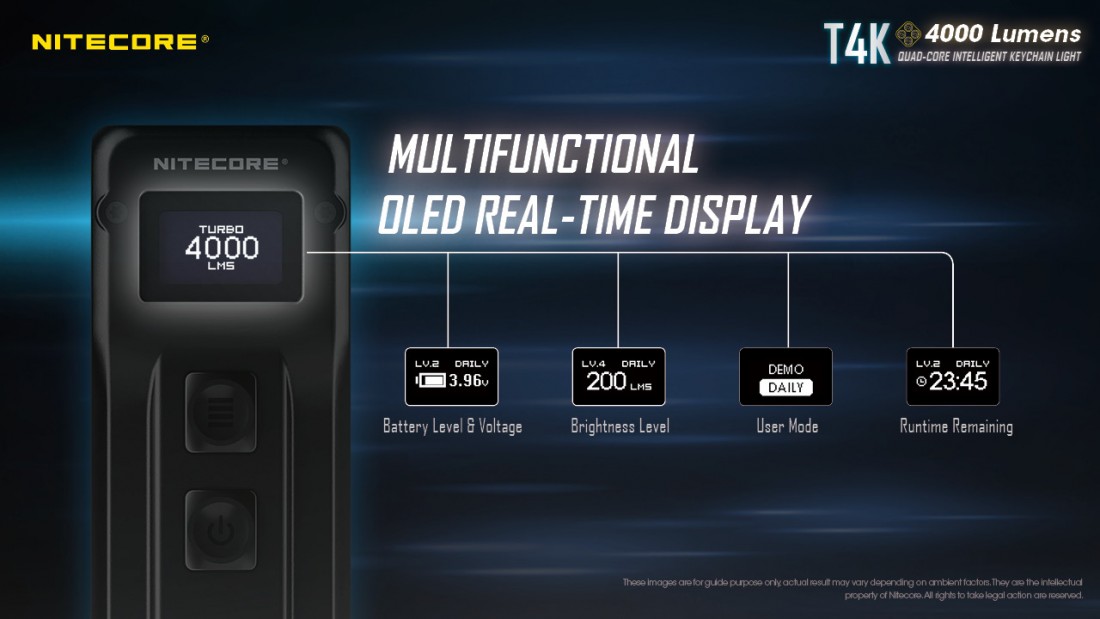 Nitecore Elemlámpa T4K (akkumulátoros) CREE XP-L2 V6 (4000 lumen)