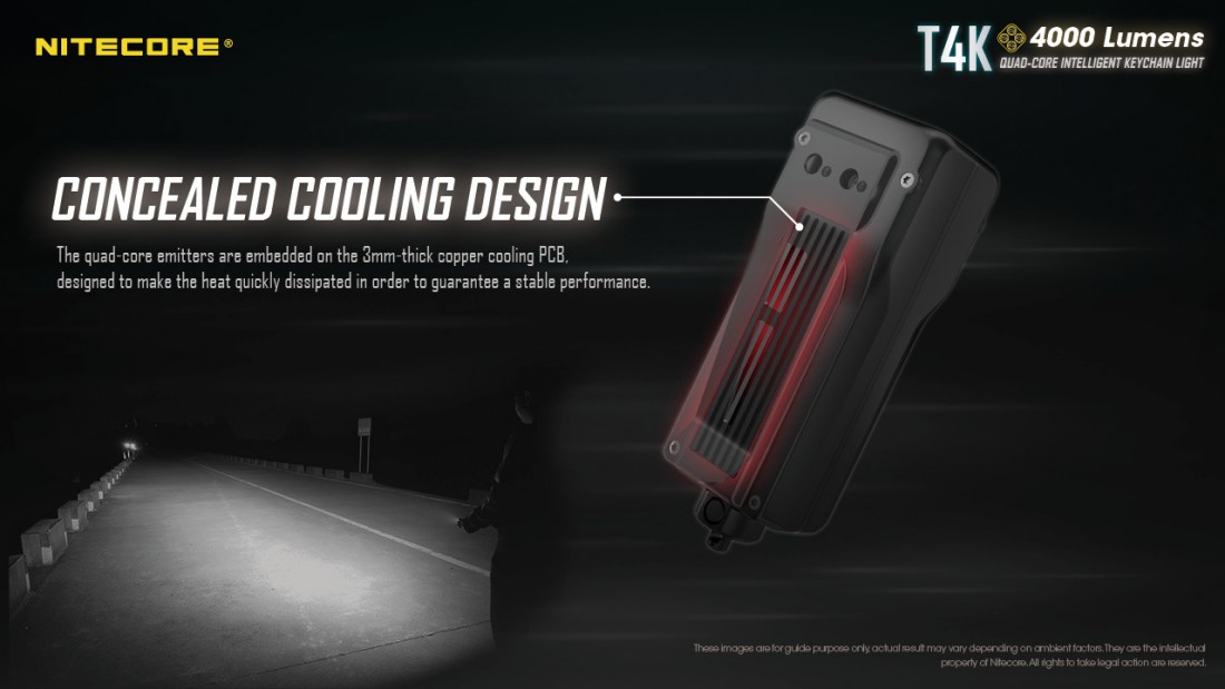 Nitecore Elemlámpa T4K (akkumulátoros) CREE XP-L2 V6 (4000 lumen)