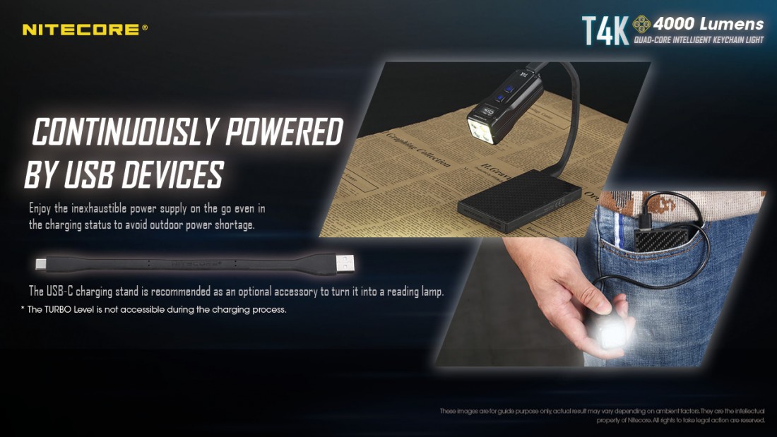 Nitecore Elemlámpa T4K (akkumulátoros) CREE XP-L2 V6 (4000 lumen)