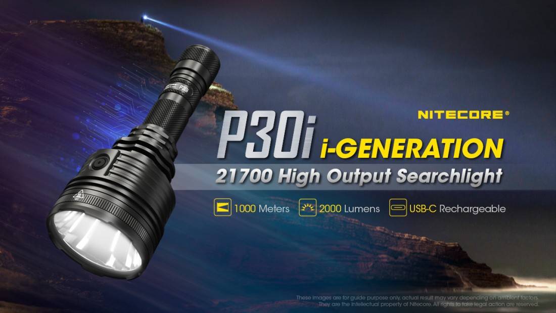 Nitecore Vadászlámpa Szett P30i (1x21700 tartozék) CREE XHP35 HI (2000 lumen)
