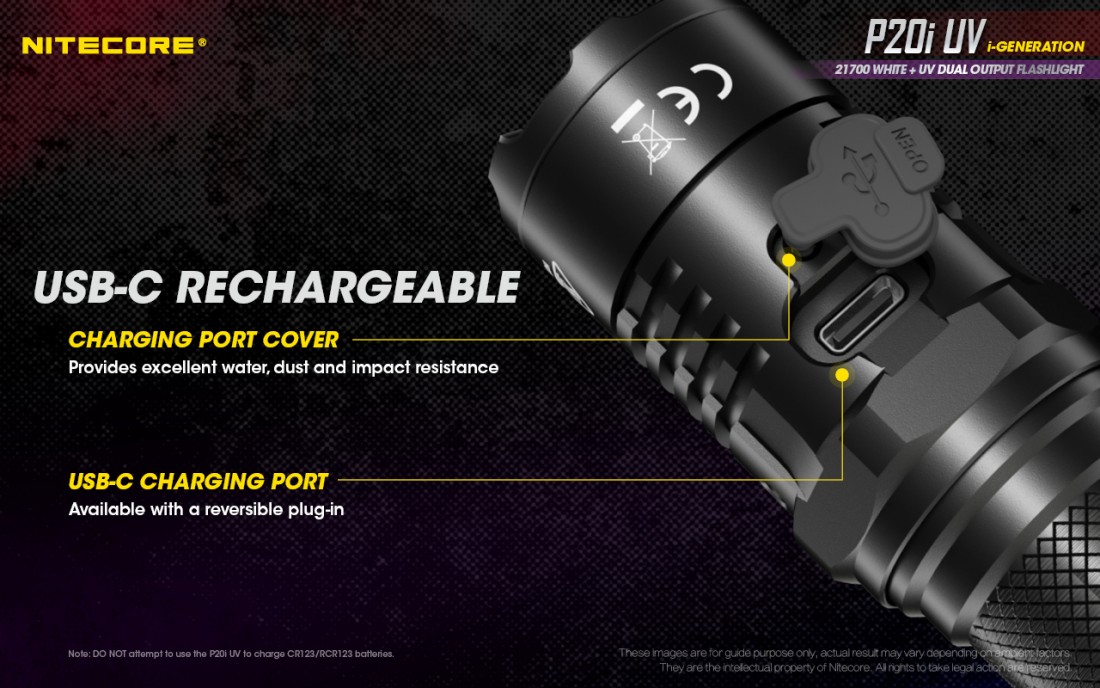 Nitecore Elemlámpa P20i UV (1 x 21700) Luminus SST-40-W (1800 lumen)