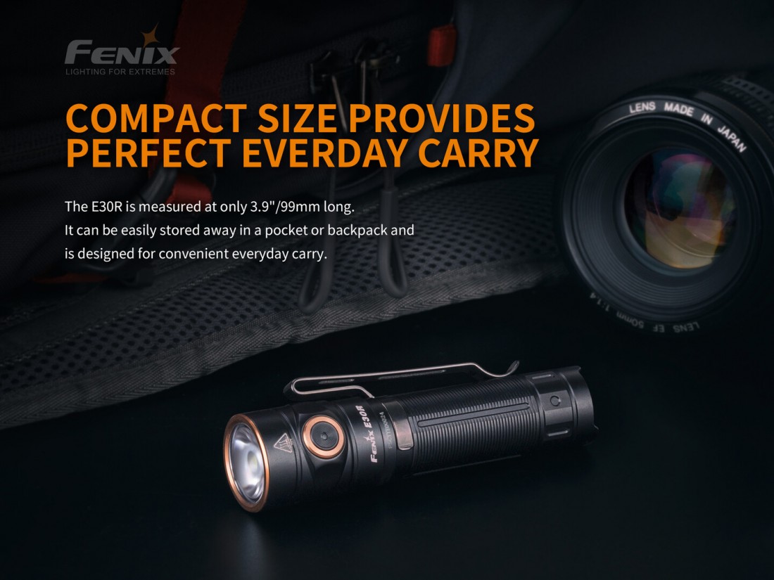 Fenix Elemlámpa E30R (1 x 18650) Luminus SST40 (1600 lumen)