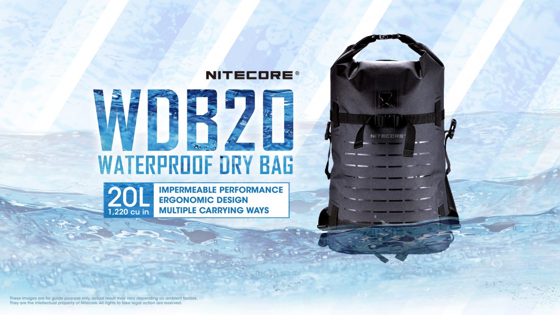 Nitecore Kellék Vízhatlan Hátizsák WDB20 Fekete
