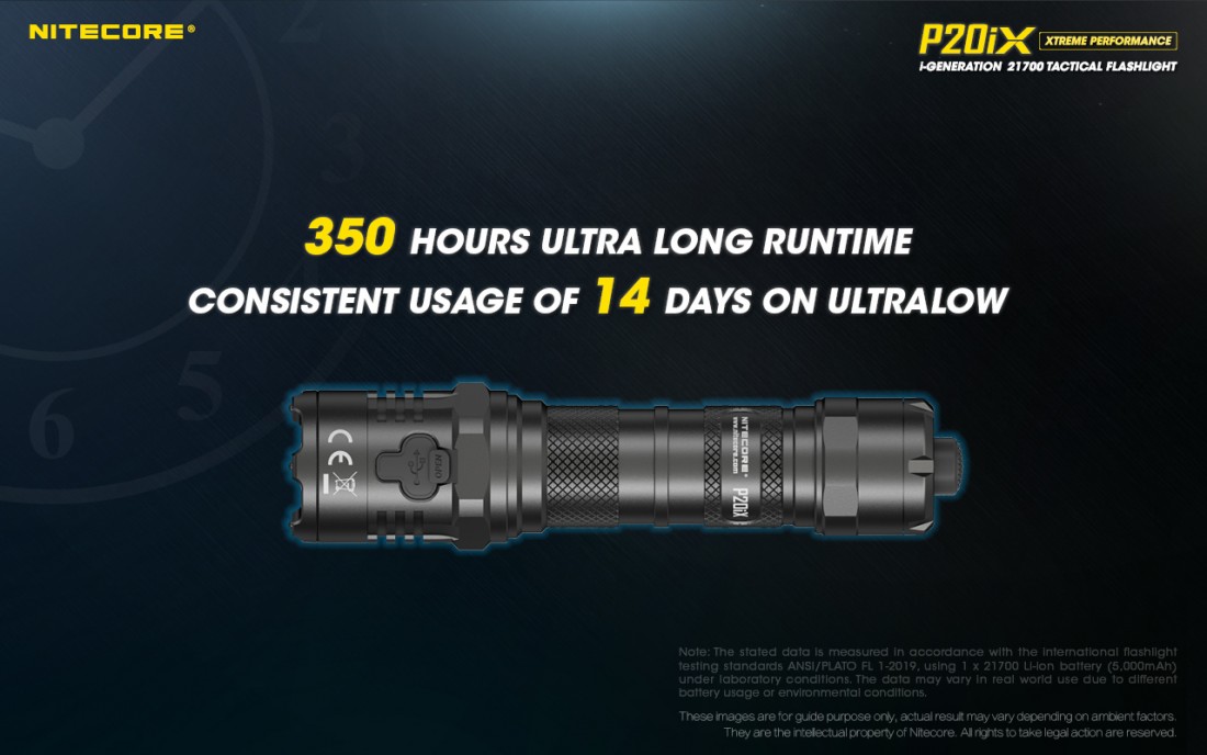 Nitecore Elemlámpa P20iX (1x21700 tartozék) CREE XP-L2 V6 (4000 lumen)