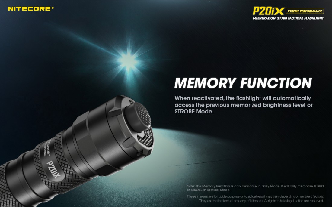 Nitecore Elemlámpa P20iX (1x21700 tartozék) CREE XP-L2 V6 (4000 lumen)