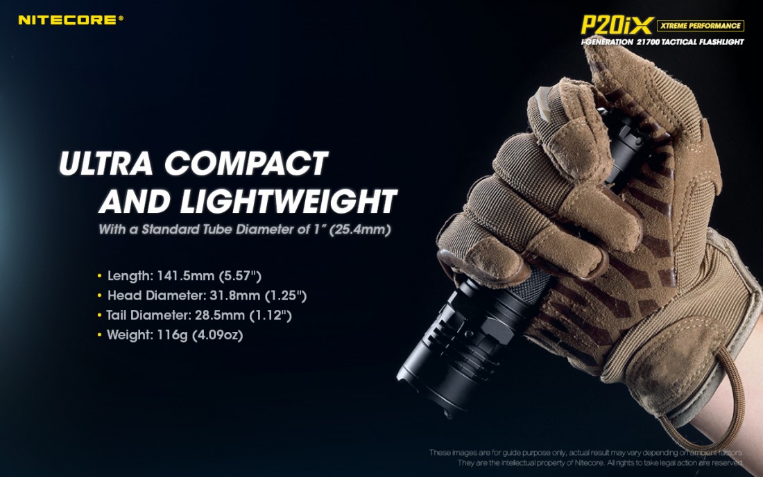 Nitecore Elemlámpa P20iX (1x21700 tartozék) CREE XP-L2 V6 (4000 lumen)