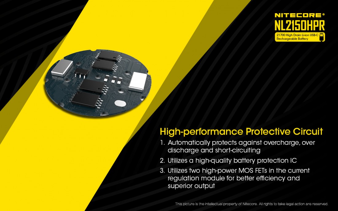 Nitecore Kellék Akkumulátor 21700 NL2150HPR 5000mAh 3,6V USB-s