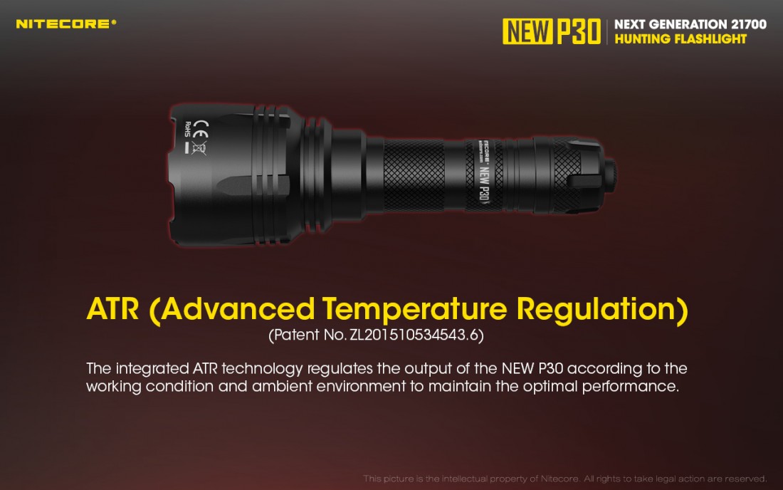 Nitecore Vadászlámpa Szett NEW P30 Economic (1x21700) CREE XP-L HI V3 (1000 lumen)