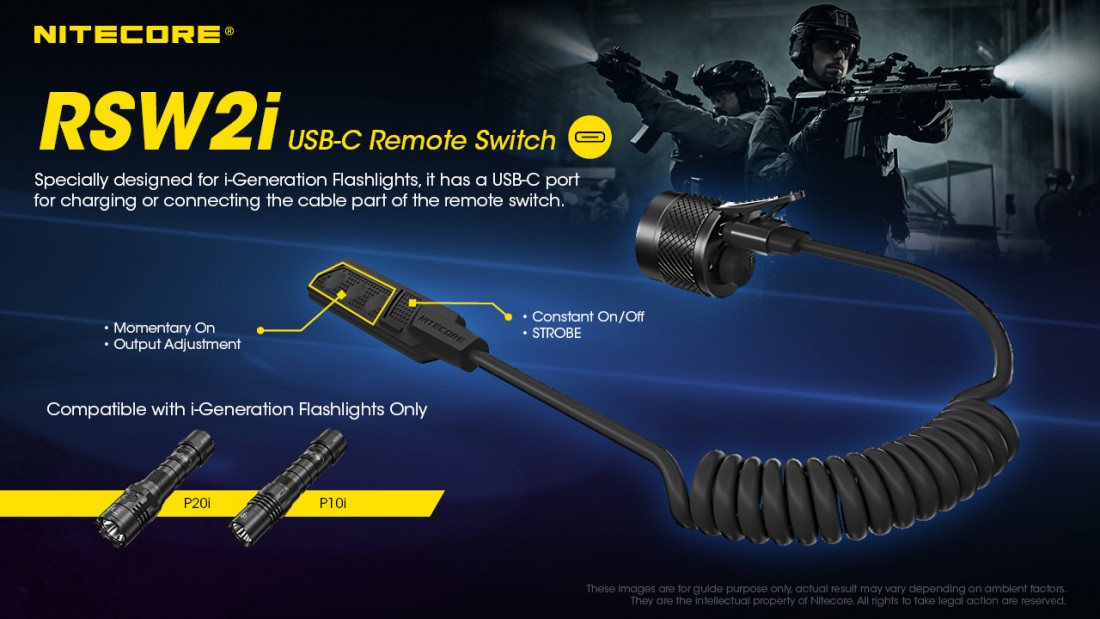 Nitecore Kellék Lengőkapcsoló RSW2i
