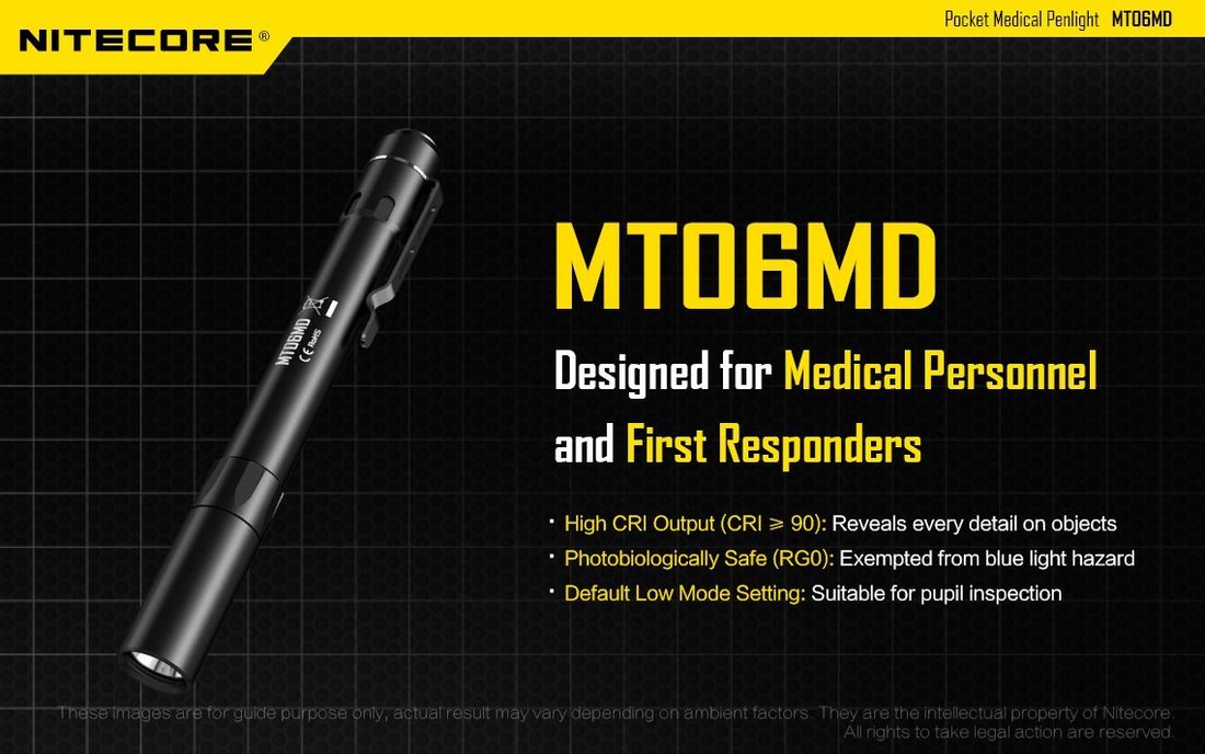Nitecore MT06MD LED Elemlámpa 180 lumen