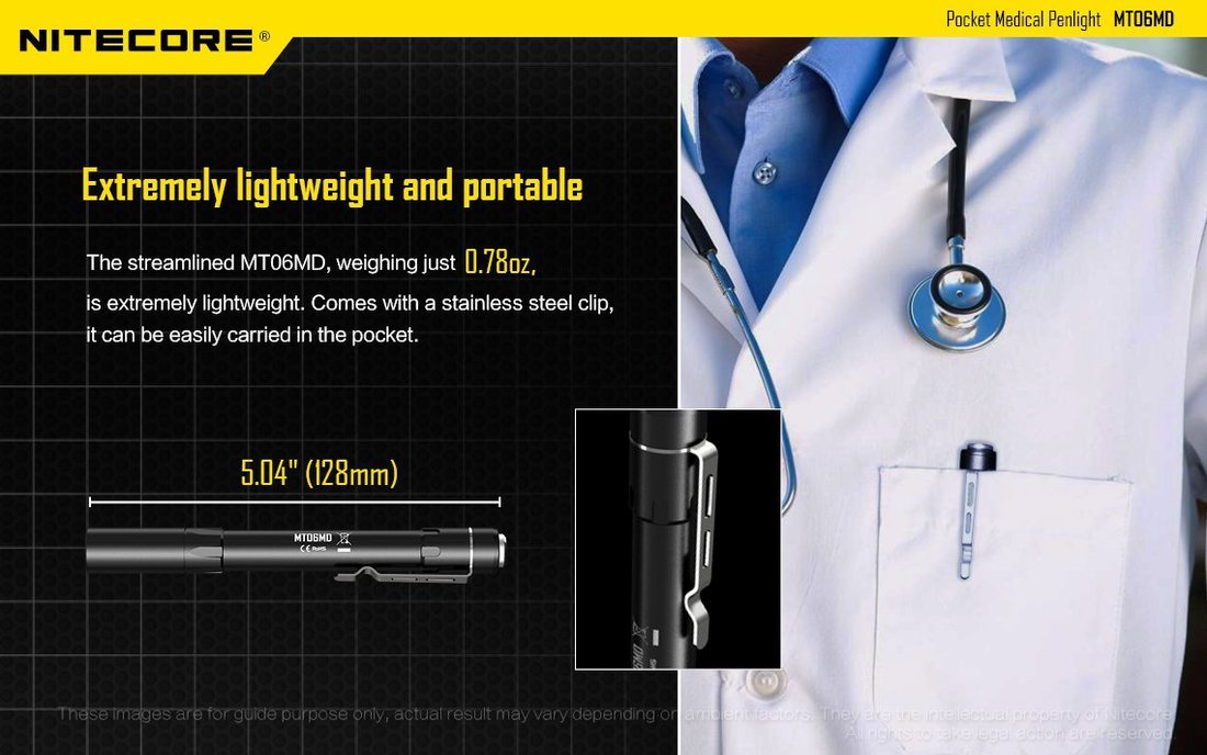 Nitecore MT06MD LED Elemlámpa 180 lumen